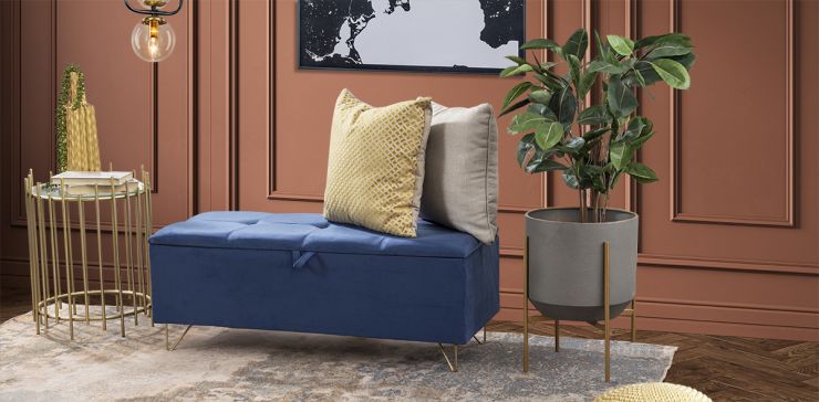 Banca Baúl Iris Azul