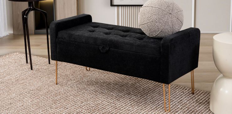 Banca Baúl Bengala Negro 