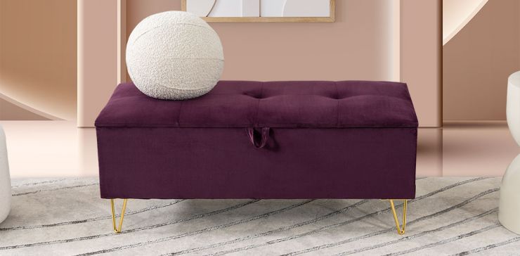 Banca Baúl Iris Morado