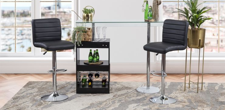 Banco Bar Spira Negro 8180