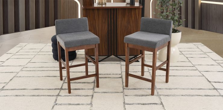 Banco Bar Piastri Gris