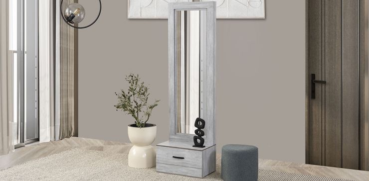 Espejo Vertical Jana Gris