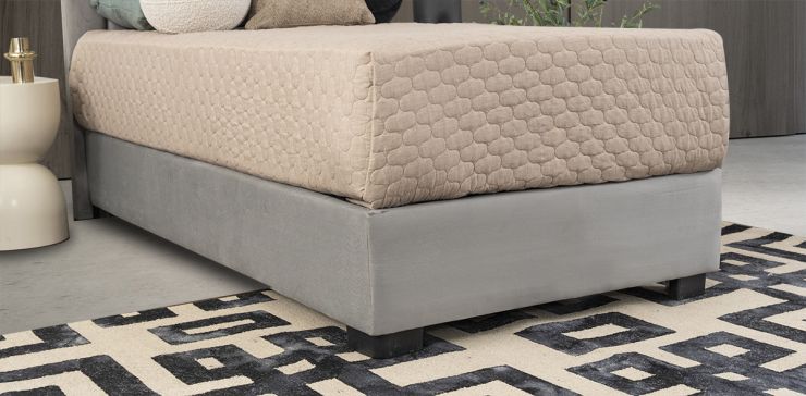 Base De Cama Individual Megan Gris