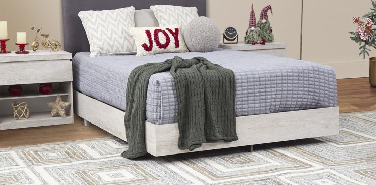 Base De Cama Matrimonial Haití Blanco