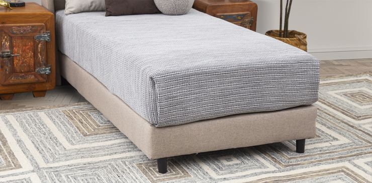 Base De Cama Individual Merea Beige