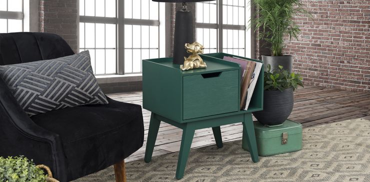 Buró Con Revistero Zeus Verde