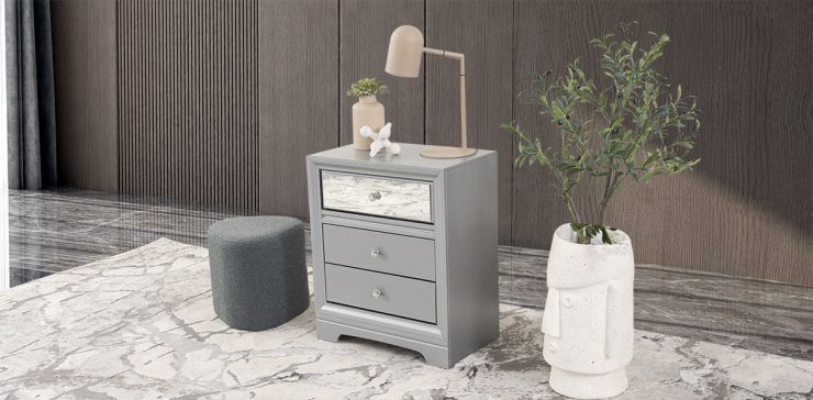 Buró Perla Plus Gris