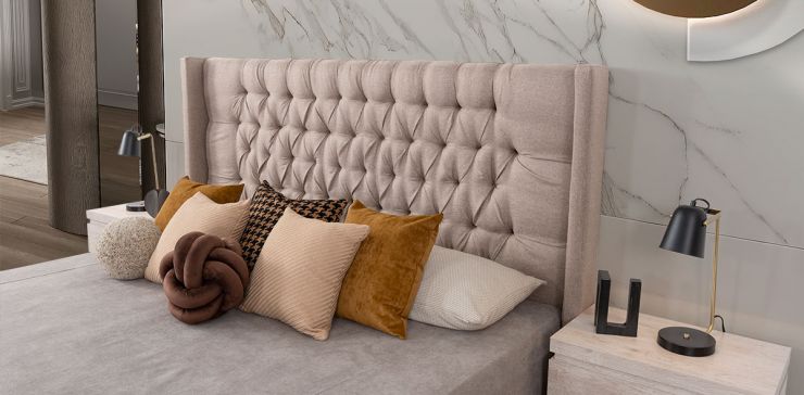 Cabecera King Size Estela Beige