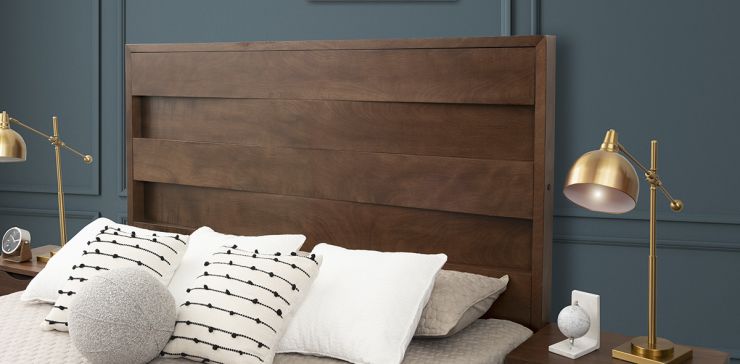 Cabecera Con Luz King Size Monaco Café
