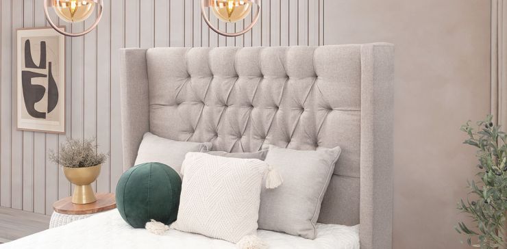 Cabecera Matrimonial Estela Promo Beige