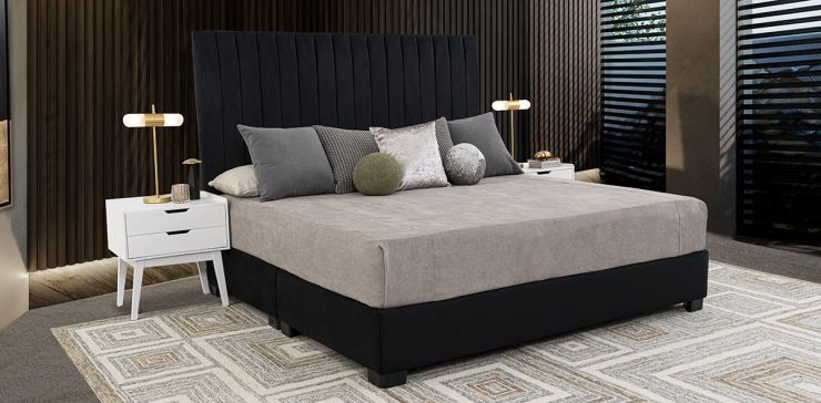 Cama King Size Megan Negro 
