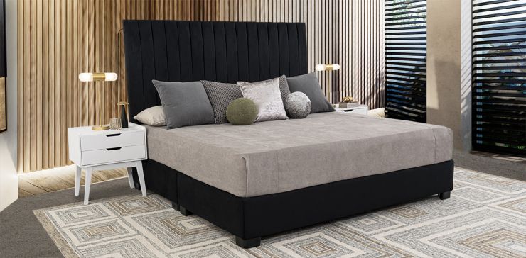 Cama King Size Megan Negro 