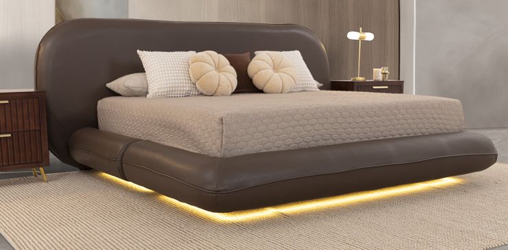 Cama King Size Tessa Café