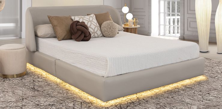 Cama Queen Size Nova Beige