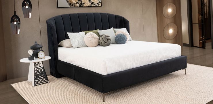 Cama King Size Anika Negro