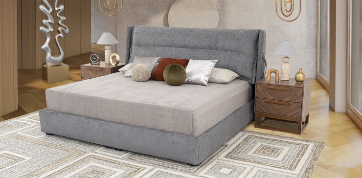 Cama King Size Náutica CL Gris