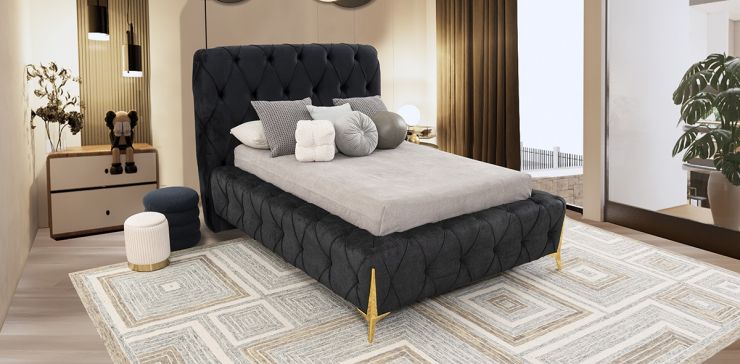 Cama Matrimonial Salvatore Negro