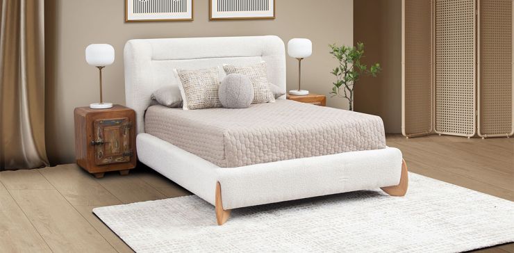 Cama Matrimonial Renata Beige