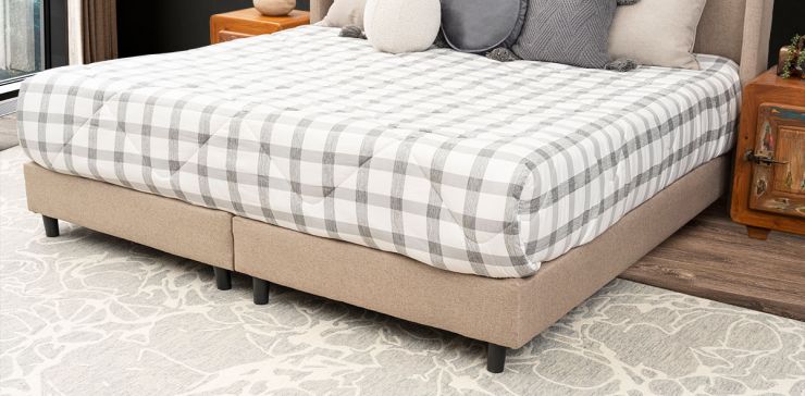 Base De Cama King Size Merea Beige