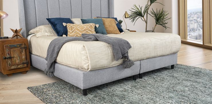 Base De Cama King Size Merea Plata