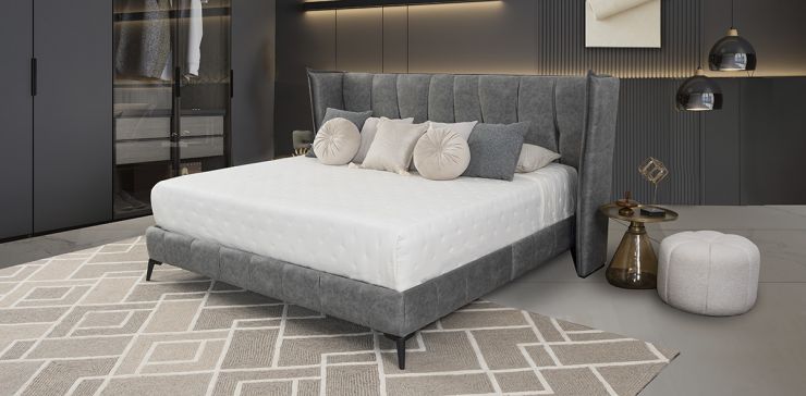 Cama King Size Samba Gris