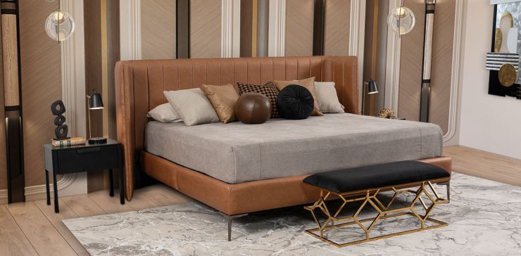 Cama King Size Selina CL Café