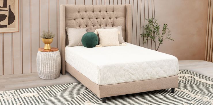 Cama Matrimonial Estela Beige