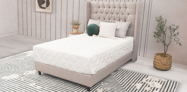 Cama Matrimonial Estela Promo Beige