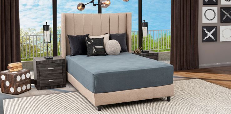 Cama Matrimonial Merea Beige