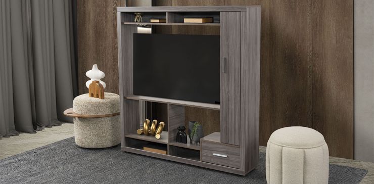 Centro De Entretenimiento Viggo Gris 42"