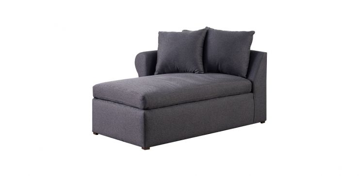 Chaise Long Brazo Izquierdo Kyra Life Gris Charcoal