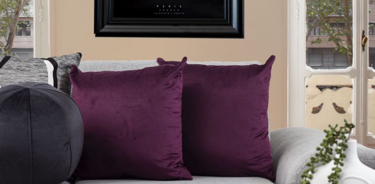 Cojín Decorativo Preston Morado