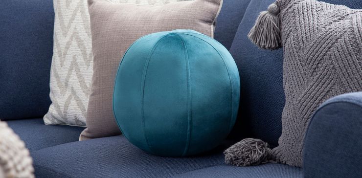 Cojín Decorativo Esfera Elche Azul Aqua