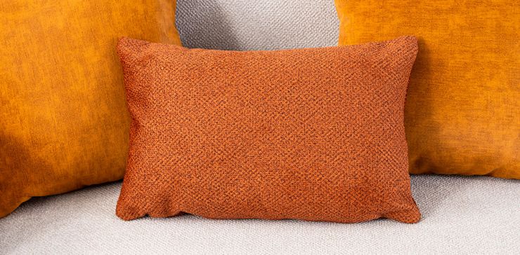 Cojín Riñonera Decorativo Glass Amarillo