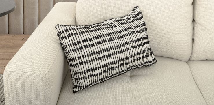 Cojín Riñonera Decorativo Nepal Tassles Negro