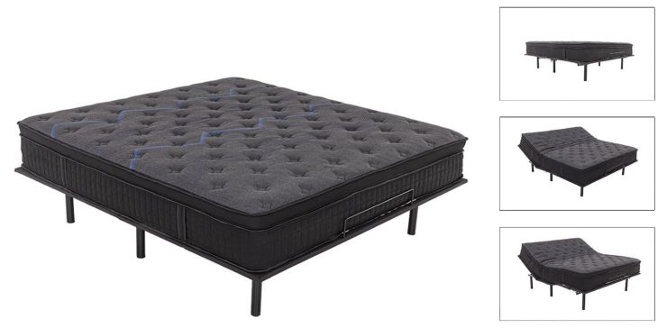 Colchón Con Box King Size Eléctrico Relax Motion