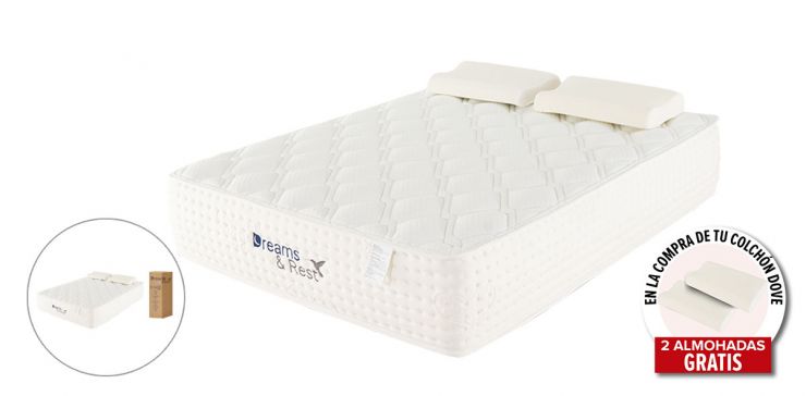 Colchón Dreams & Rest Queen Size Memory Foam Dove 