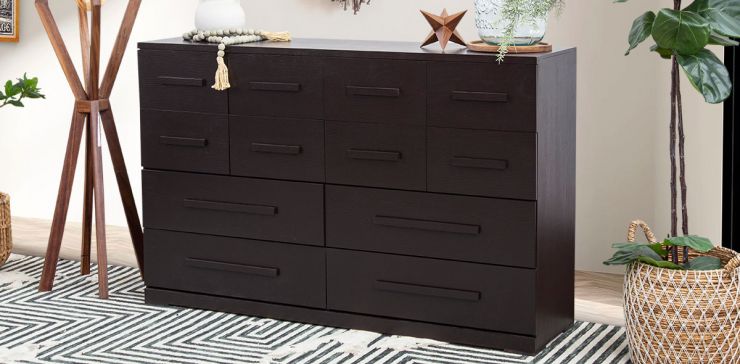 Cómoda Con 12 Cajones Zoe Life Chocolate