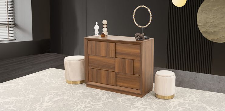 Cómoda 3 Cajones Atenas Café