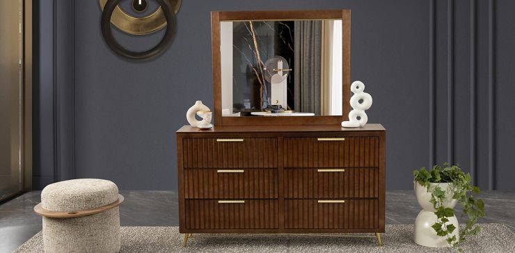 Cómoda Con Espejo Akira Café