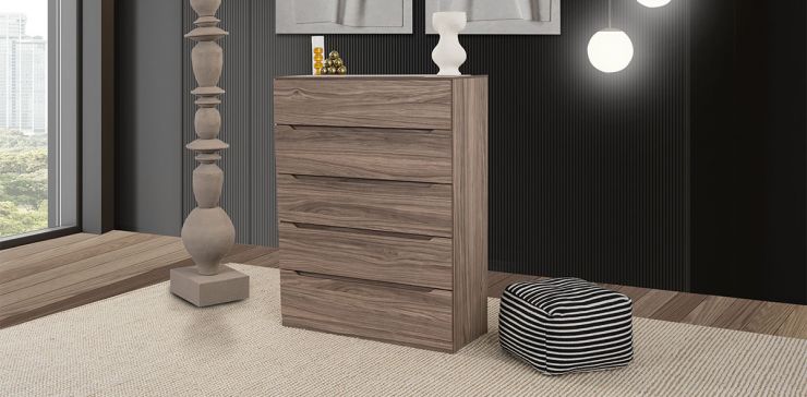 Cómoda Eslovenia Café Nogal