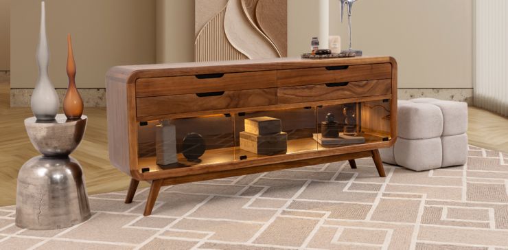 Credenza Parota Afair  Café
