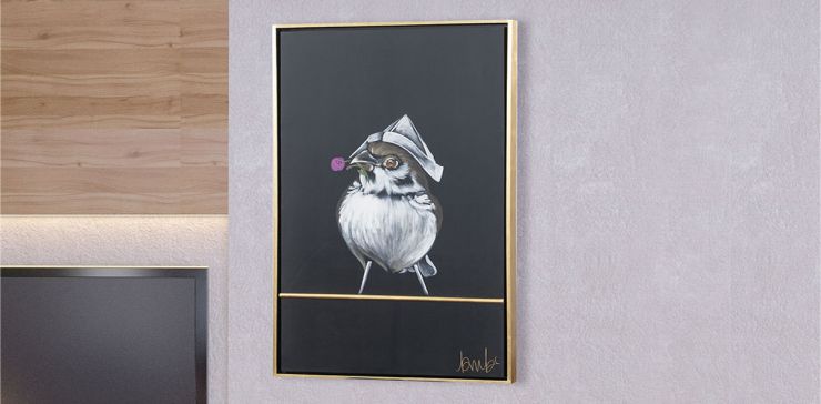 Cuadro Decorativo Giardino II Negro