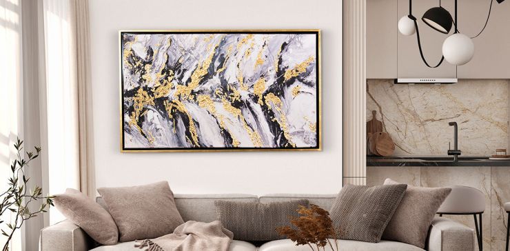 Cuadro Decorativo Stones Blanco