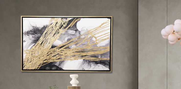 Cuadro Decorativo Stone Gris