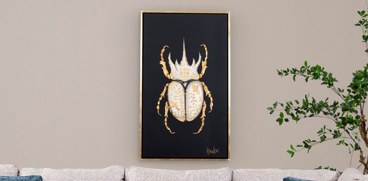 Cuadro Decorativo Insectario l Negro