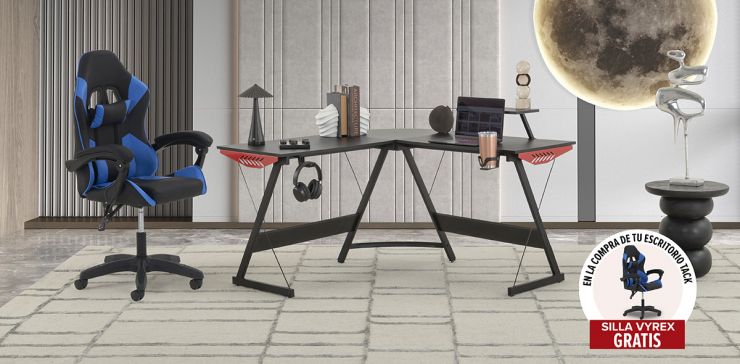 Escritorio Tack Con Silla Vyrex 2 Piezas