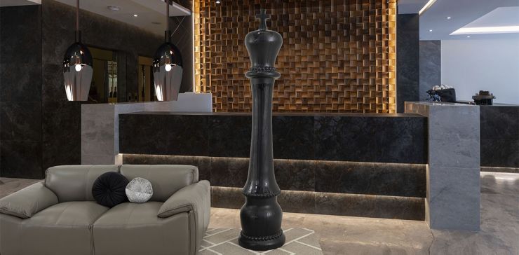 Escultura Rey Ajedrez Negro