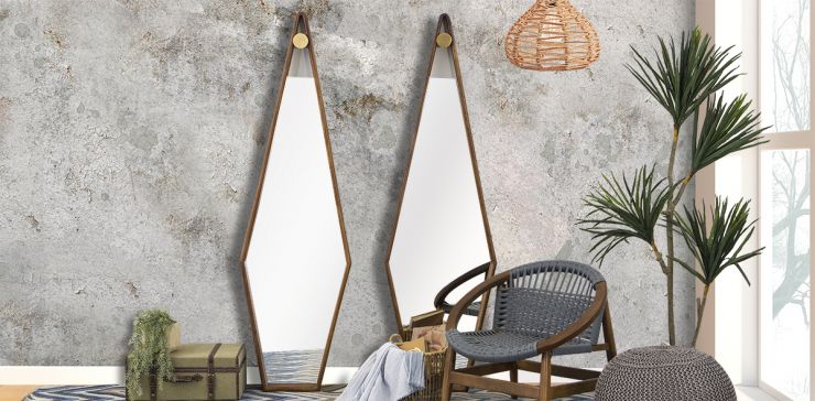 Espejo Decorativo Parota Acre Díptico