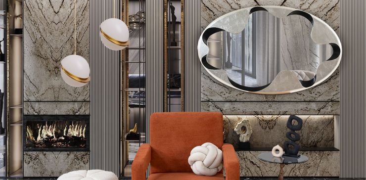 Espejo Decorativo Nereo Plata